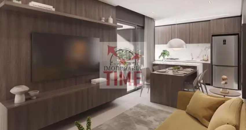 Apartamento compacto com 1 quarto e vaga de garagem no bacacheri