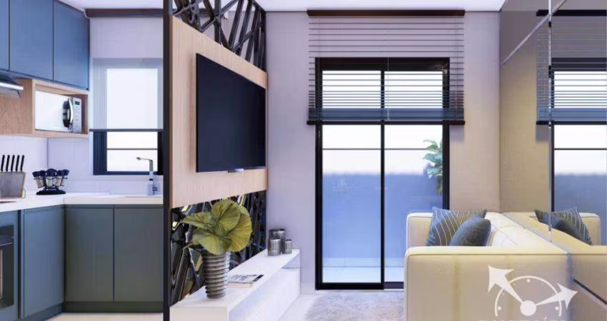 Apartamento com 1 dormitório à venda, 20 m² por R$ 220.000 - Cajuru - Curitiba/PR