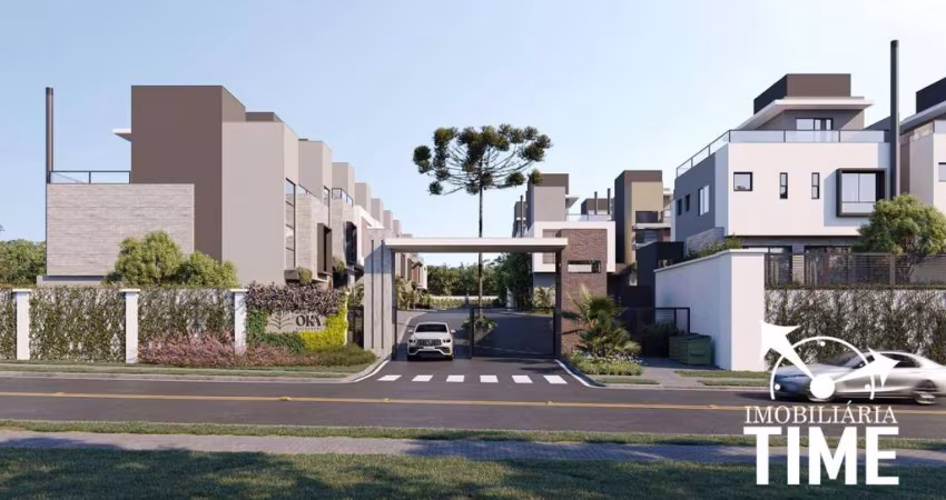Casa Triplex alto padrão no Bacacheri – 3 Suítes, Ático, Condomínio Fechado