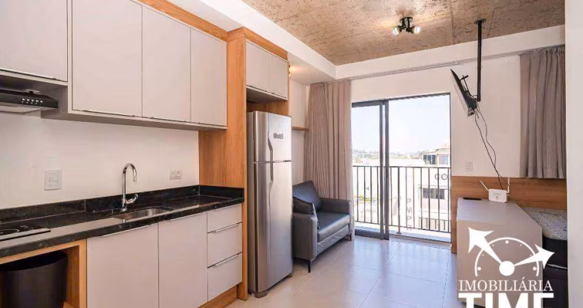 Apartamento com 1 dormitório para alugar, 27 m² por R$ 2.446,00/mês - Rebouças - Curitiba/PR