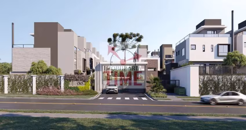 Casa triplex alto padrão no bacacheri – 3 suítes, ático, condomínio fechado