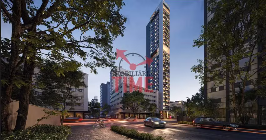 Studio 1 quarto andar alto á venda no centro de curitiba