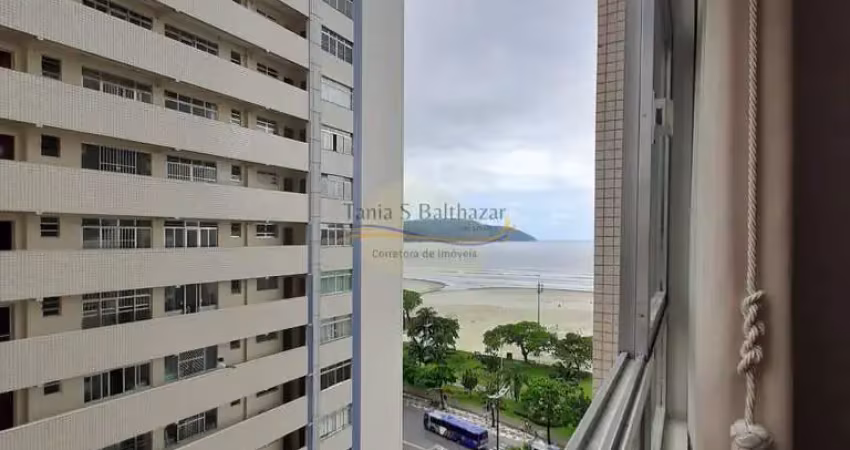 Apartamento vista mar, 03 dormitórios sendo 1 suíte, 2 vagas de garagem