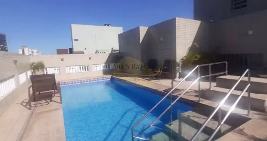 Apartamento de Frente - Prédio com Lazer - Bairro - Vila Mathias, em Santos/SP
