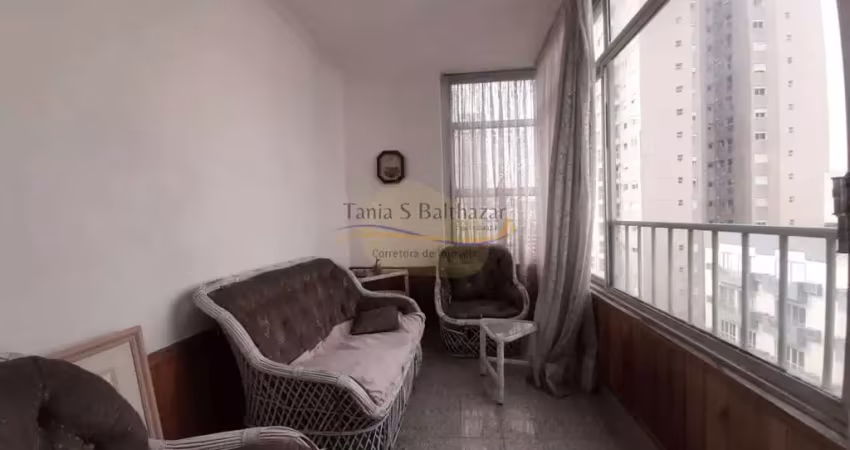 Apartamento com 2 dormitórios sendo 1 suíte - vista mar -  à venda - josé menino - santos/sp