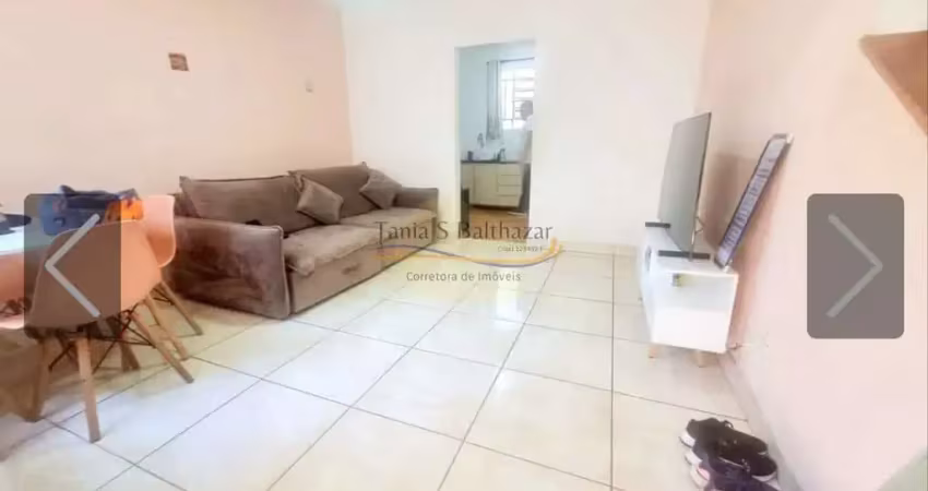 Sobrado geminado - bairro vila mathias - santos/sp.