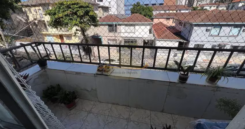 Apartamento de frente sacada próximo a praia - bairro aparecida - santos/sp.