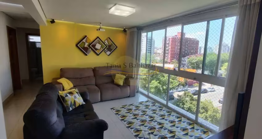 Apartamento de frente - vista livre - bairro marapé - santos/sp.