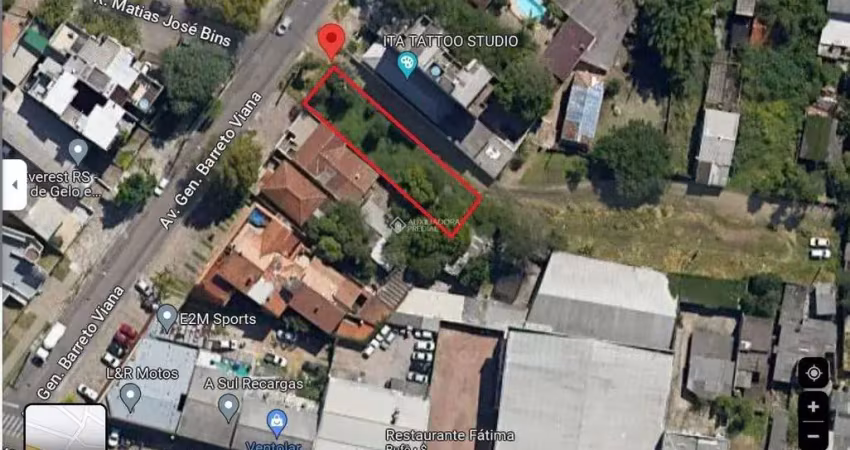 Terreno à venda na Avenida General Barreto Viana, 91, Chácara das Pedras, Porto Alegre