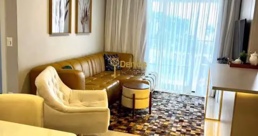 Excelente apartamento mobiliado, decorado e climatizado com 02 suítes com  83, m² privativos com vista para beira rio - fazenda - itajaí/sc