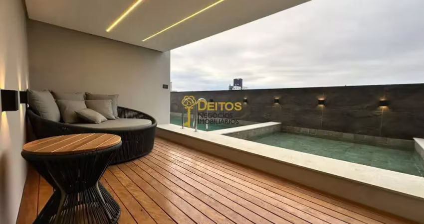 Apartamento semi mobiliado com 2 suítes e 2 vagas de garagem para locação por r$4.200,00 + taxas no bairro centro - itajaí/sc