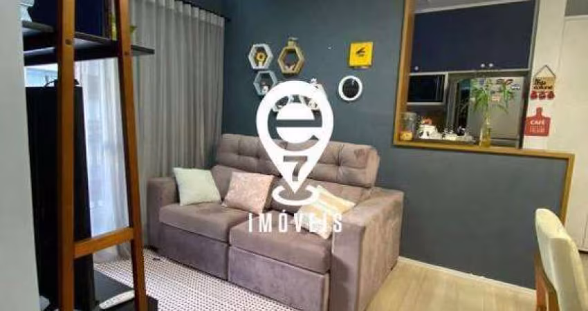 Apartamento 48m2 2 dormitórios, 1 vaga