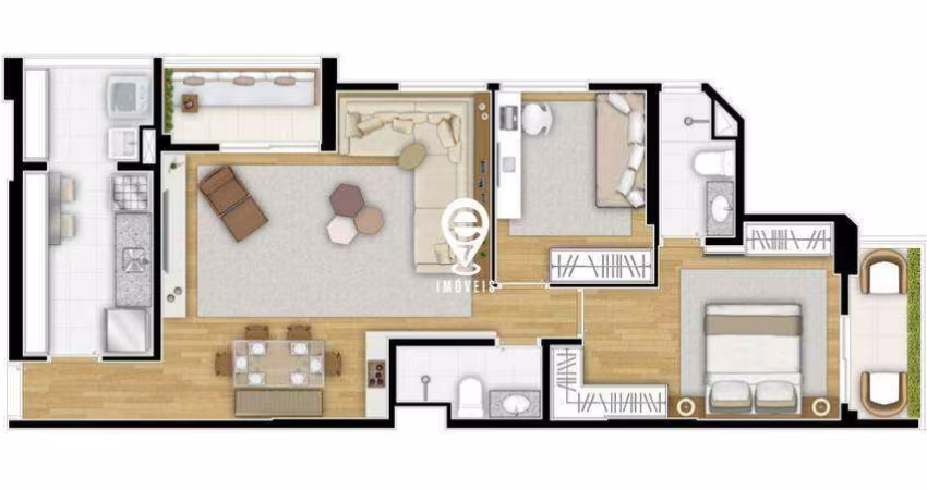EXCELENTE APARTAMENTO MOBILIADO