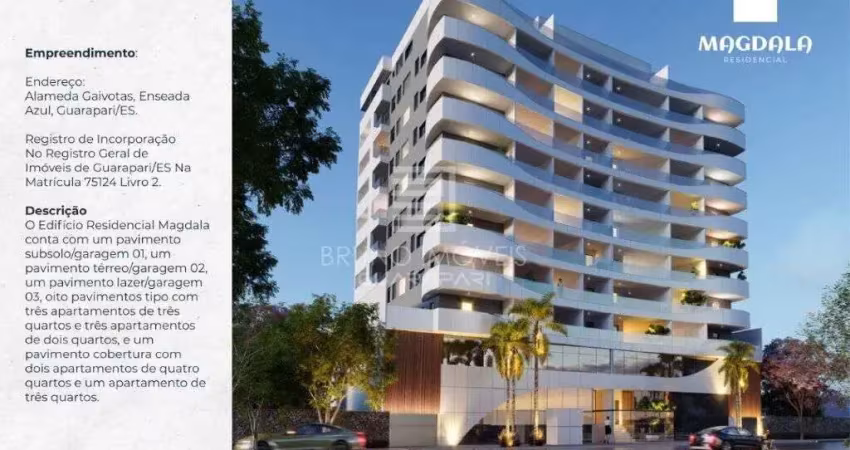 Lançamento imóvel na Planta 2 quartos na Enseada Azul em Guarapari