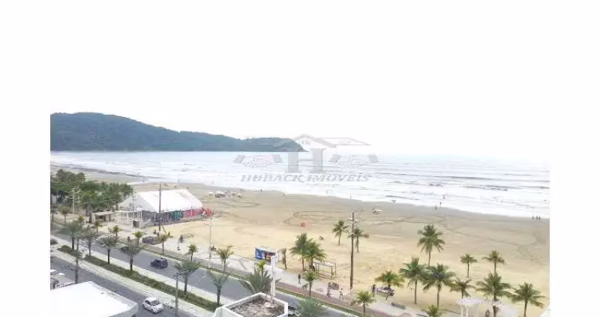 Venda - amplo apartamento - 2 dorm - vista mar - pé na areia - guilhermina sp
