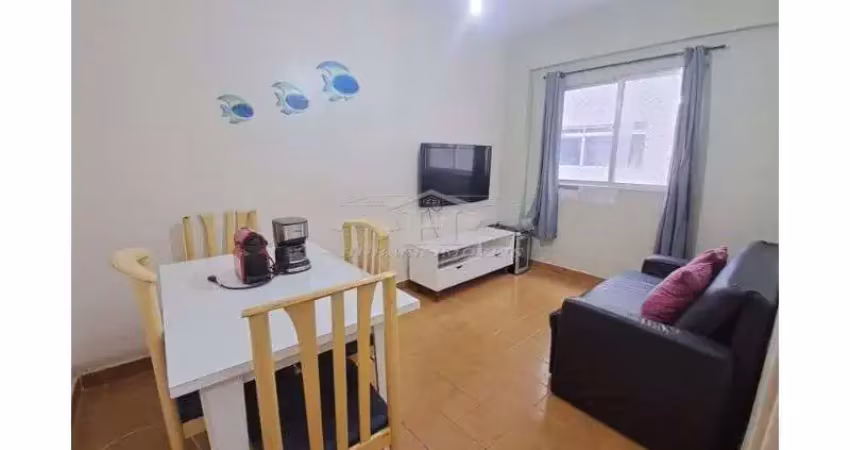 Apartamento 01 dormitório prédio frente mar,caiçara praia grande