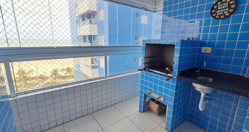 Apartamento pé na areia com piscina, 01 dormitorio, praia grande