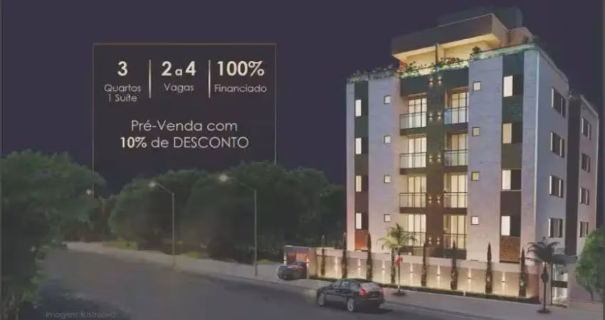 Apartamentos 3 quartos cabral - opçõs cobertura e area privativa parte pagamento direto construtora