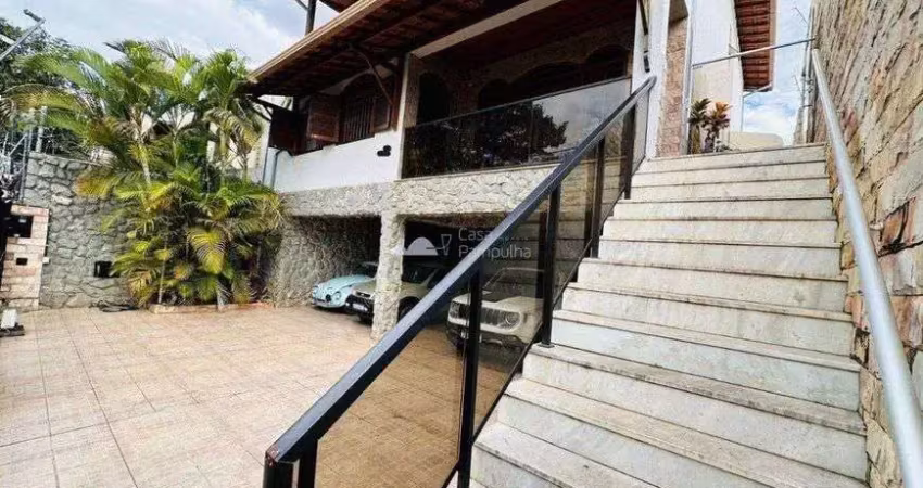 Casa são joão batista bh 4 quartos tipo mansão montada 7 vagas à venda lote 360m 2 suítes pampulha