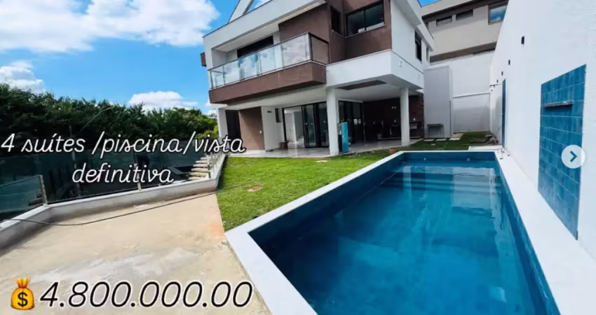 Casa portal do sol 4 suites pronta piscina estilo mansão