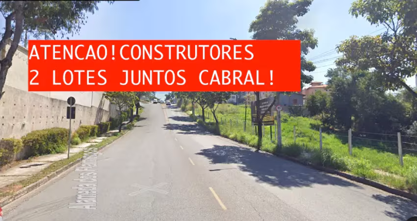 Lotes juntos cabral 731 pra investir perfeito para construtores