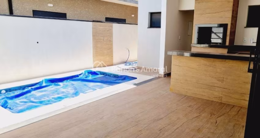 Casa com 3 suítes e piscina  no Condomínio Royal Garden, de 3 quartos à venda, Parque Brasil 500 - Paulínia/SP