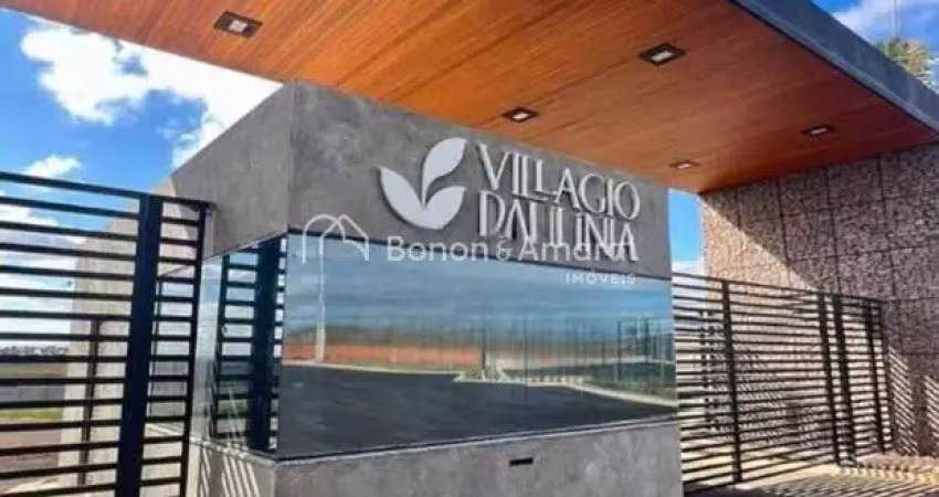 Terreno à venda no condomínio villagio, são bento, em paulínia-sp.