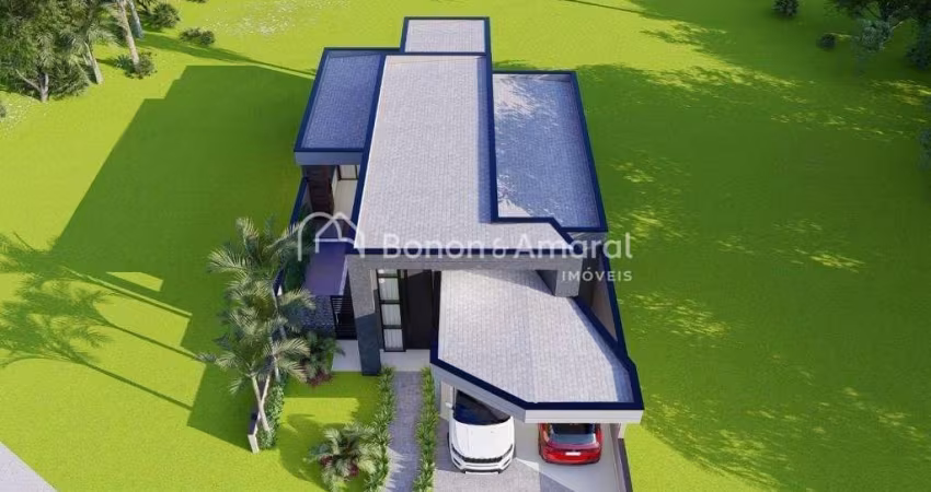 Casa Térrea com 3 suítes e piscina no Terras da Estância - Paulínia