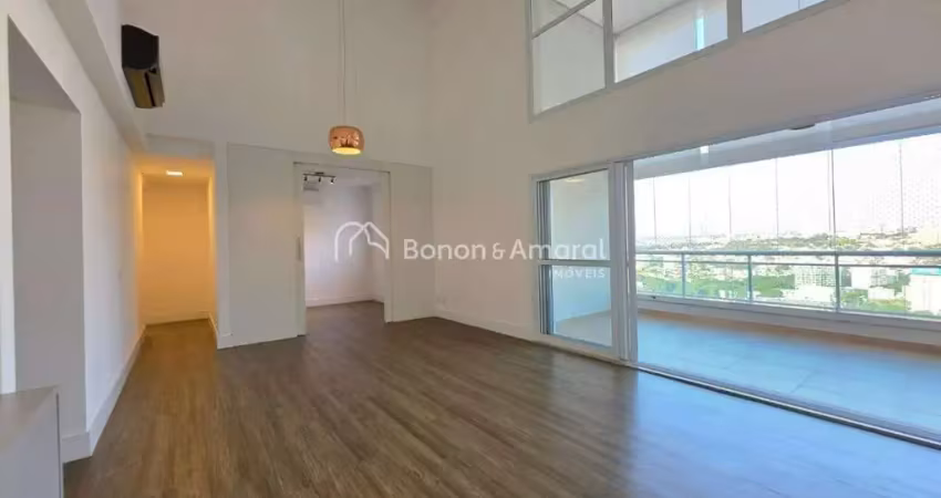 Apartamento para locação com 189 m², 3 suítes, pé direito duplo e hall privativo no arthouse double sky em campinas/sp