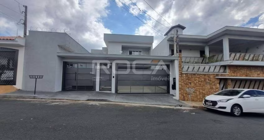 Sobrado de luxo à venda no Jardim Brasil, São Carlos - 4 suítes e área de lazer.