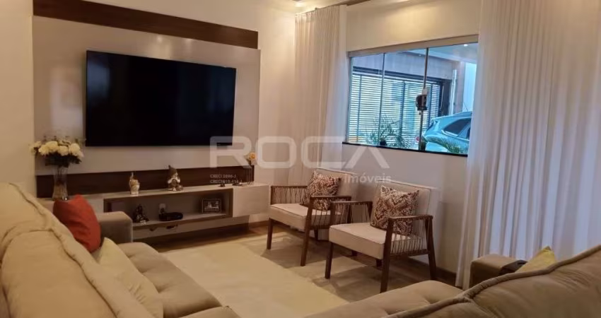 Casa de 4 dormitórios, sendo 1 suíte com área de lazer e churrasqueira à venda na Vila Nossa Senhora de Fátima, São Carlos