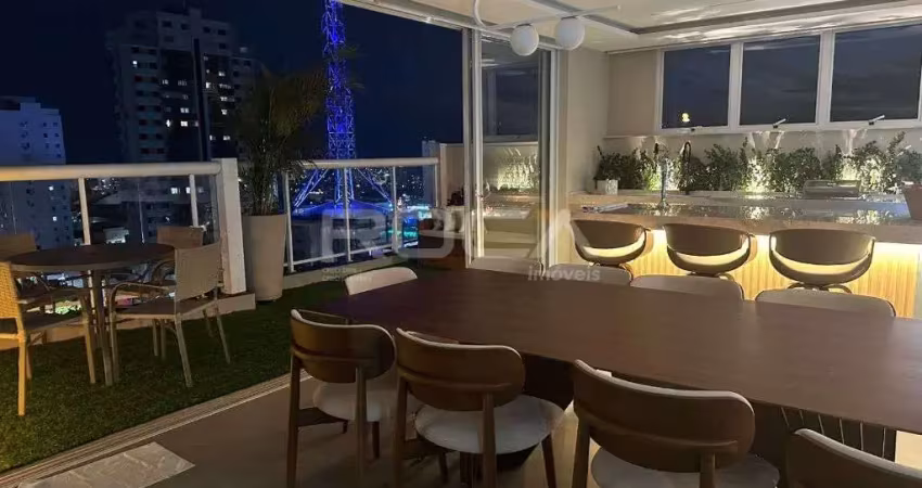 Cobertura de luxo no centro de são carlos | 4 dormitórios, 2 suítes, 5 garagens