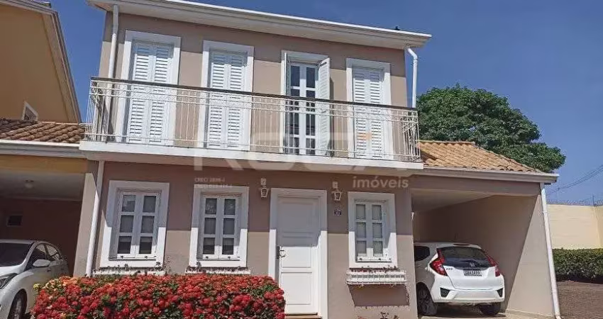 Casa de 3 dormitórios em condomínio fechado, com área de lazer no jardim bandeirante em são carlos