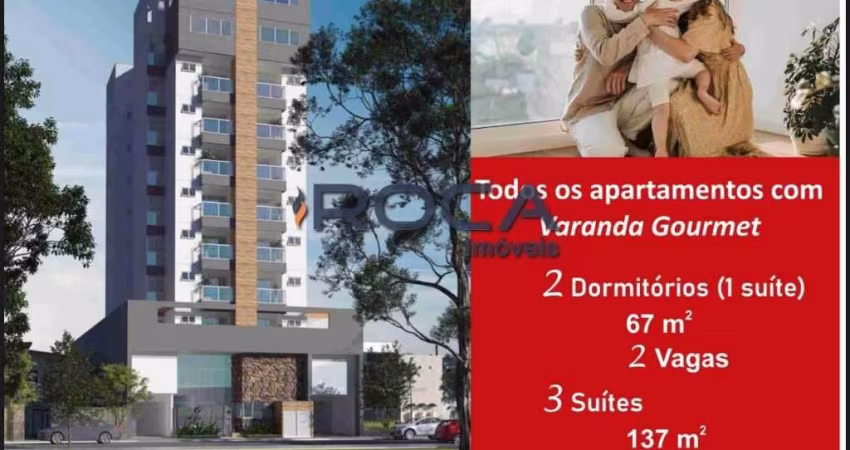 Apartamento de 2 dormitórios à venda no Jardim Paraíso, São Carlos