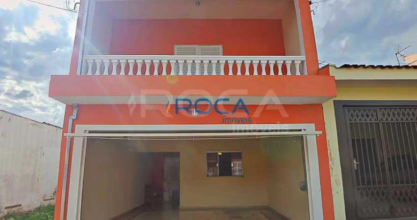 Casa de 3 dormitórios com churrasqueira e quintal em Romeu Tortorelli, São Carlos