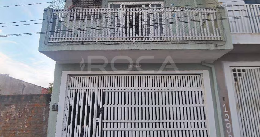 Casa padrão à venda no Jardim Medeiros, São Carlos: 3 dormitórios, quiosque com churrasqueira