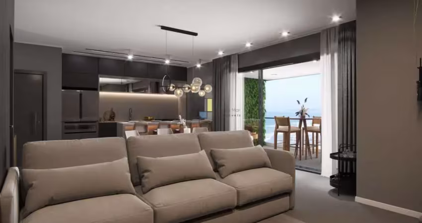 Apartamento alto padrão frente mar, 3 suítes no gravatá/navegantes sc.