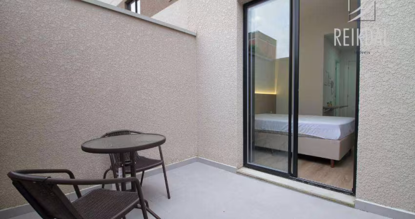 Apartamento Garden com 1 dormitório para alugar, 29 m² por R$ 3.000/mês - Portão - Curitiba/PR