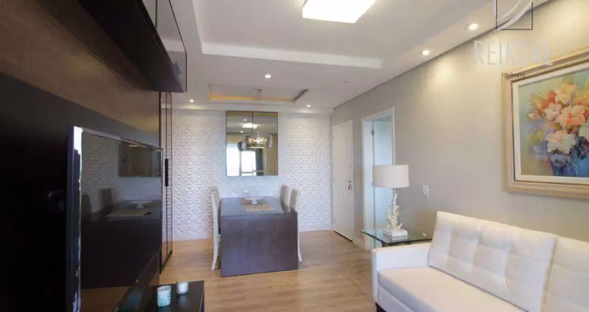 Apartamento semi mobiliado com 2 dormitórios à venda, 69 m² por r$ 715.000 - ecoville - curitiba/pr