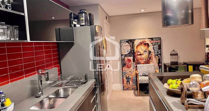 Apartamento super equipado à venda no Morumbi, 76m², 2 dormitórios, 2 vagas garagem - R$ 800.000,00