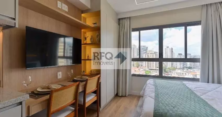 Studio de luxo à venda em condomínio exclusivo na vila firmiano pinto, são paulo-sp: 1 quarto, 1 sala, 1 banheiro, 21m²!
