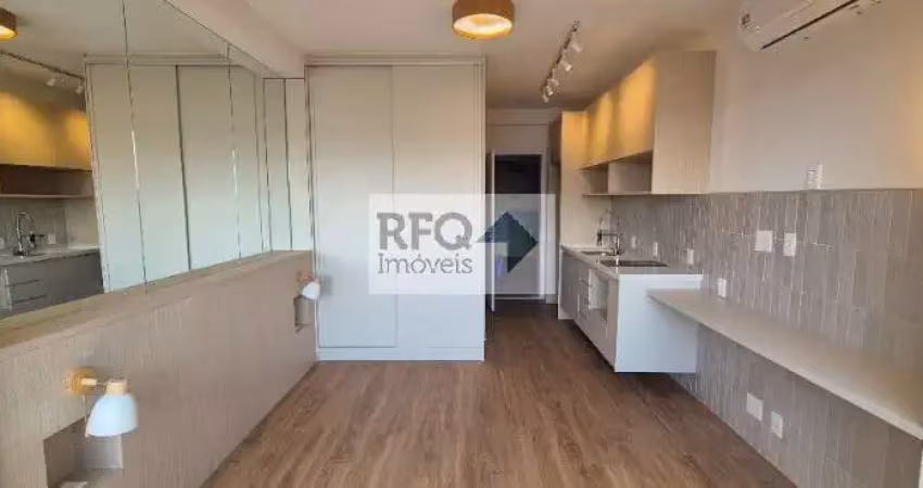 Studio moderno para locação em condomínio na vila mariana, são paulo-sp: 1 quarto, 1 sala, 1 banheiro, 28m². venha conferir!