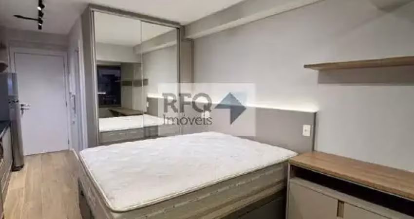 Studio moderno para locação em condomínio na vila mariana, são paulo-sp: 1 quarto, 1 sala, 1 banheiro, 28m². venha conferir!