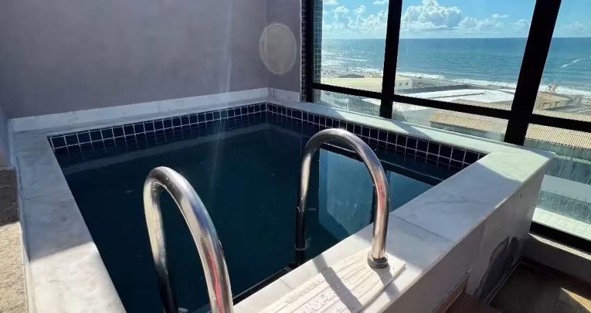 Pituba - cobertura duplex 02 quartos, 01 suite c/espaço gourmet e piscina
