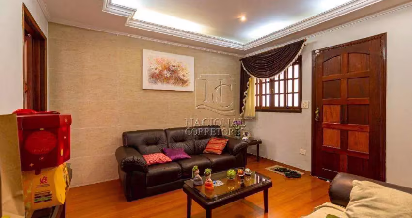 Casa com 3 dormitórios à venda, 200 m² - vila camilópolis - santo andré/sp