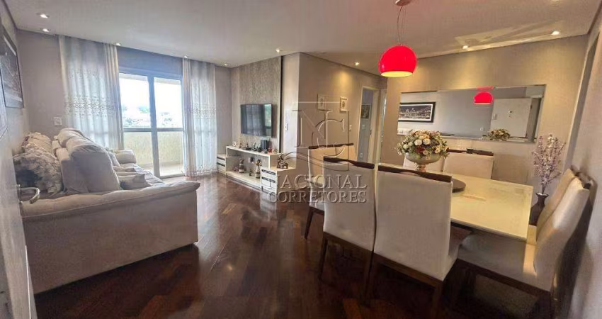 Apartamento com 2 dormitórios à venda, 75 m² por R$ 555.000,00 - Vila Camilópolis - Santo André/SP