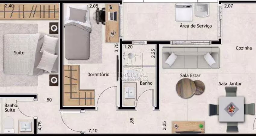 Apartamento com 2 dormitórios à venda, 50 m² - centro - santo andré/sp
