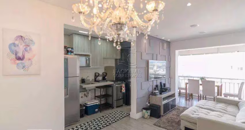 Apartamento com 3 dormitórios à venda, 67 m² - vila homero thon - santo andré/sp