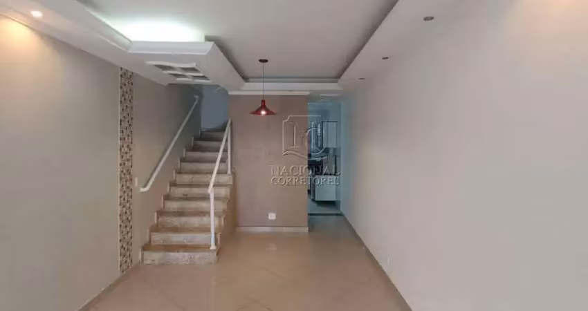Sobrado com 3 dormitórios, 100 m² - venda - jardim santo antônio - santo andré/sp