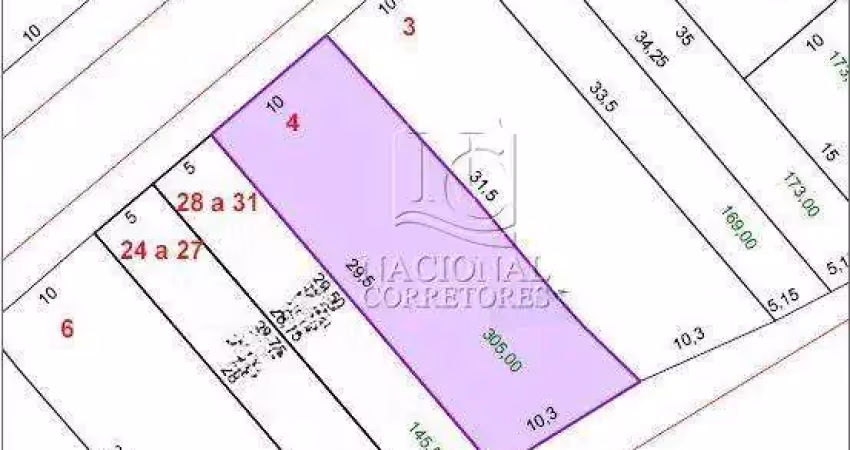 Terreno à venda, 305 m² por r$ 499.000,00 - jardim das maravilhas - santo andré/sp